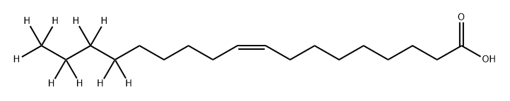 9-Octadecenoic-15,15,16,16,17,17,18,18,18-d9 acid, (9Z)- Structure