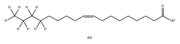 9-Octadecenoic-15,15,16,16,17,17,18,18,18-d9 acid, potassium salt (1:1), (9Z)- Structure