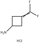 3-(Difluoromethylene)cyclobutan-1-amine hydrochloride Structure