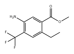 5-Amino-2-ethyl-4-trifluoromethyl-benzoic acid methyl ester Structure