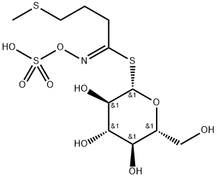 (2R,3R,4S,5R,6S)-3,4,5-trihydroxy-2-(hydroxymethyl)-6-(C-(3-methylsulf anylpropyl)-N-sulfonatooxy-carbonimidoyl)sulfanyl-oxane 구조식 이미지