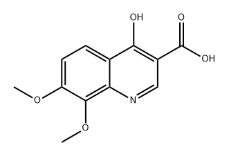 4-hydroxy-7,8-dimethoxyquinoline-3-carboxylic acid Structure