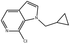 7-Chloro-1-(cyclopropylmethyl)-1H-pyrrolo2,3-cpyridine Structure