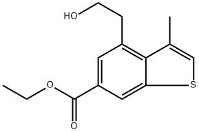 Ethyl 4-(2-hydroxyethyl)-3-methylbenzo[b]thiophene-6-carboxylate Structure