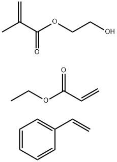 Ethyl acrylate, styrene, hydroxyethyl methacrylate copolymer Structure