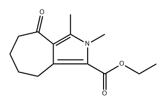 Ethyl 2,3-dimethyl-4-oxo-2,4,5,6,7,8-hexahydrocyclohepta[c]pyrrole-1-carboxylate Structure