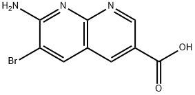 7Amino-6-bromo-1,8-naphthyridine-3-carboxylic acid Structure