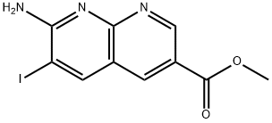 Methyl 7-amino-6-iodo-1,8-naphthyridine-3-carboxylate Structure