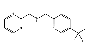 α-Methyl-N-[[5-(trifluoromethyl)-2-pyridinyl]methyl]-2-pyrimidinemethanamine Structure