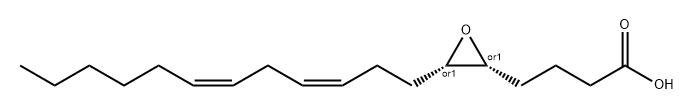 cis-5,6-Epoxy-9(Z),12(Z)-octadecadienoic acid Structure