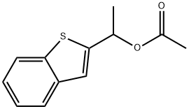 Benzo[b]thiophene-2-methanol, α-methyl-, 2-acetate 구조식 이미지