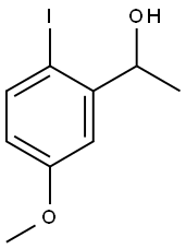 Benzenemethanol, 2-iodo-5-methoxy-α-methyl- Structure