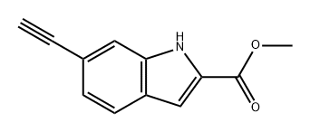 methyl 6-ethynyl-1H-indole-2-carboxylate Structure