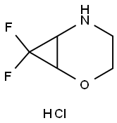 2-Oxa-5-azabicyclo[4.1.0]heptane, 7,7-difluoro-, hydrochloride (1:1) 구조식 이미지