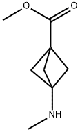 3-Methylamino-bicyclo[1.1.1]pentane-1-carboxylic acid methyl ester Structure