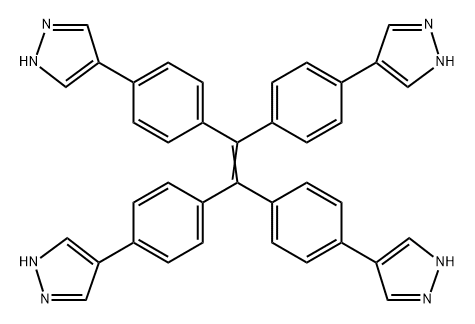 1,1,2,2-tetrakis(4-(pyrazole-4-yl)phenyl)ethene Structure