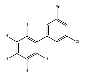 1,1'-Biphenyl-2,3,4,5,6-d5, 3'-bromo-5'-chloro- 구조식 이미지