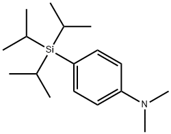 N,N-Dimethyl-4-[tris(1-methylethyl)silyl]benzenamine Structure