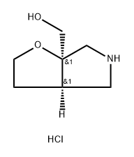 ((3aR,6aR)-Hexahydro-6aH-furo[2,3-c]pyrrol-6a-yl)methanol hydrochloride 구조식 이미지