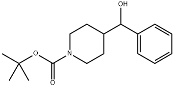 1-Piperidinecarboxylic acid, 4-(hydroxyphenylmethyl)-, 1,1-dimethylethyl ester, (+)- Structure