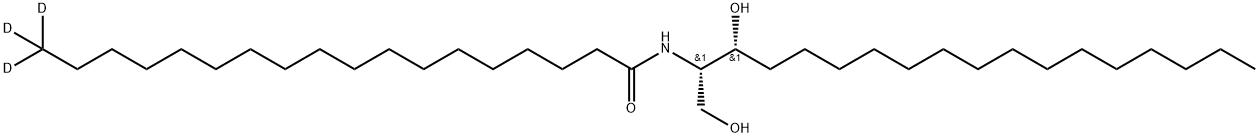 C18 dihydro Ceramide-d3 (d18:0/18:0-d3) Structure