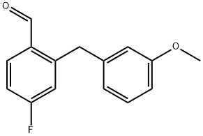 4-Fluoro-2-(3-methoxybenzyl)benzaldehyde Structure