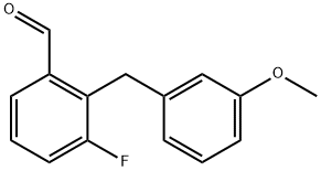 3-Fluoro-2-(3-methoxybenzyl)benzaldehyde Structure