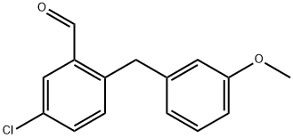 5-Chloro-2-(3-methoxybenzyl)benzaldehyde Structure