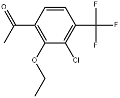 1-[3-Chloro-2-ethoxy-4-(trifluoromethyl)phenyl]ethanone Structure