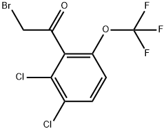 2-Bromo-1-[2,3-dichloro-6-(trifluoromethoxy)phenyl]ethanone Structure