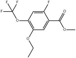 Methyl 5-ethoxy-2-fluoro-4-(trifluoromethoxy)benzoate Structure