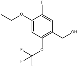 4-Ethoxy-5-fluoro-2-(trifluoromethoxy)benzenemethanol Structure