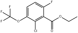 Ethyl 2-chloro-6-fluoro-3-(trifluoromethoxy)benzoate Structure