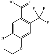 5-Chloro-4-ethoxy-2-(trifluoromethyl)benzoic acid Structure