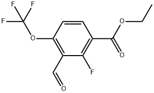 Ethyl 2-fluoro-3-formyl-4-(trifluoromethoxy)benzoate Structure