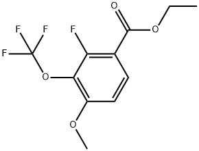 Ethyl 2-fluoro-4-methoxy-3-(trifluoromethoxy)benzoate Structure