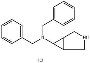 N,N-Dibenzyl-3-azabicyclo[3.1.0]hexan-6-amine hydrochloride Structure