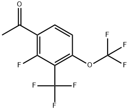 1-[2-Fluoro-4-(trifluoromethoxy)-3-(trifluoromethyl)phenyl]ethanone Structure