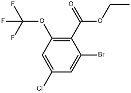 Ethyl 2-bromo-4-chloro-6-(trifluoromethoxy)benzoate Structure