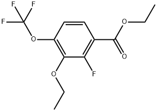 Ethyl 3-ethoxy-2-fluoro-4-(trifluoromethoxy)benzoate Structure