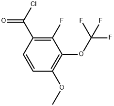 2-Fluoro-4-methoxy-3-(trifluoromethoxy)benzoyl chloride Structure