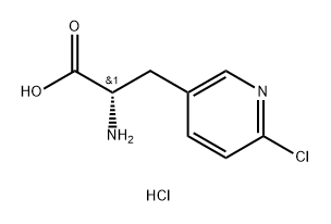 L-Phenylalanine, chloro-, hydrochloride (1:2) 구조식 이미지