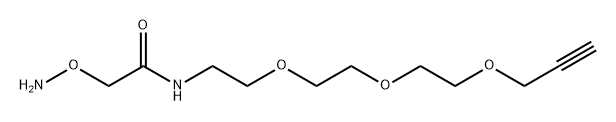 Aminooxy-amido-PEG3-propargyl Structure
