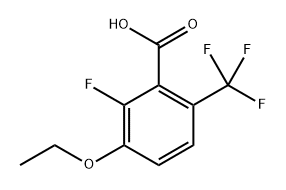 3-Ethoxy-2-fluoro-6-(trifluoromethyl)benzoic acid Structure