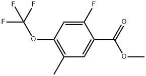 Methyl 2-fluoro-5-methyl-4-(trifluoromethoxy)benzoate Structure