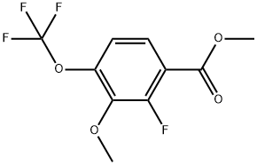 methyl 2-fluoro-3-methoxy-4-(trifluoromethoxy)benzoate Structure