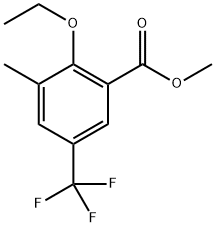 methyl 2-ethoxy-3-methyl-5-(trifluoromethyl)benzoate Structure