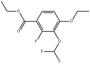 Ethyl 3-(difluoromethoxy)-4-ethoxy-2-fluorobenzoate Structure