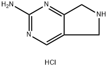 5H-Pyrrolo[3,4-d]pyrimidin-2-amine, 6,7-dihydro-, hydrochloride (1:1) Structure