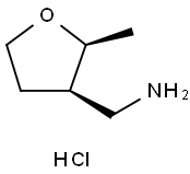 3-Furanmethanamine, tetrahydro-2-methyl-, hydrochloride (1:1), (2R,3S)-rel- 구조식 이미지